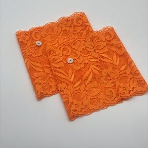 Brand new handmade stretch lace boot cuffs.One size